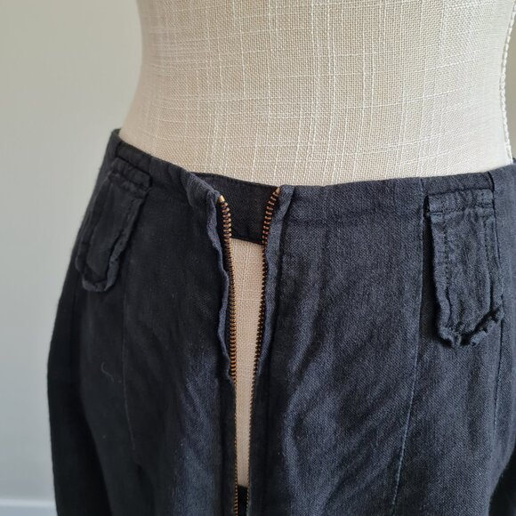 Luzifer 100% Linen Vintage Lagenlook Maxi Skirt Berlin, Germany - Size L - Picture 9 of 9